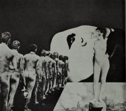 nemfrog:  “This scene from Facescapes reveals some of (Stan) VanDerBeek’s technique with collage.”   An introduction to the American underground film. 1967. 