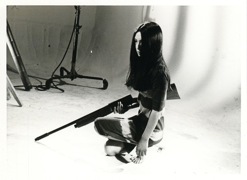 fuckyeahmeikokaji:Meiko Kaji (梶芽衣子) shooting a press photo for Female Convict Scorpion: Grudge Song 