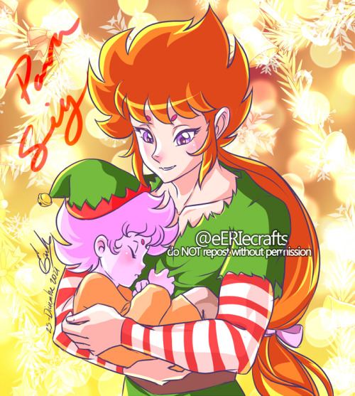 Elf Kiki +Seiki|| For @anewe9A little Xmas gift for my dearest @anewe9, Elf Kiki and baby Seiki from