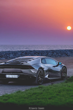 motivationsforlife:  Black Chrome Huracan by Hosam Al-Ghamdi \\ MFL