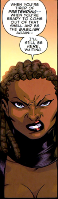 bigclitblackwomen:  fyblackwomenart:  (Frenzy has many looks) Character: FrenzyComic: Marvel Comics info: Frenzy has superhuman strength enough to rival she hulk and invulnerability making her immune to gun fire, temperature change and almost impossible
