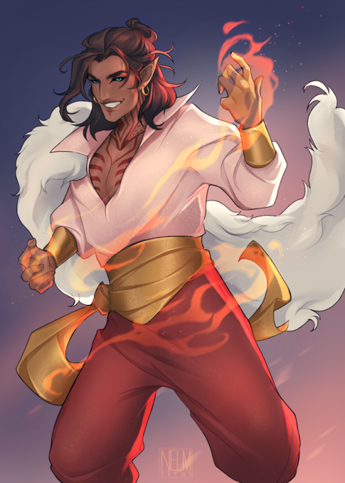 1001daysgame: A beautiful commission of Sinbad by @nelmdraws !