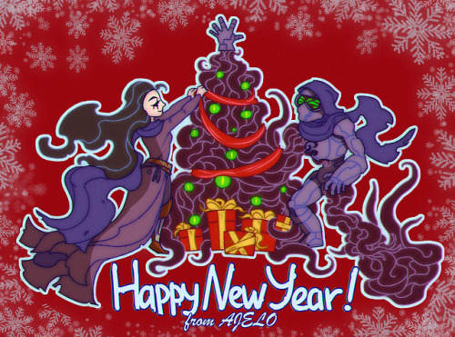 We wish you an eldritch New Year! ©Happy upcoming time shift, my dear kittens!Let all your prob
