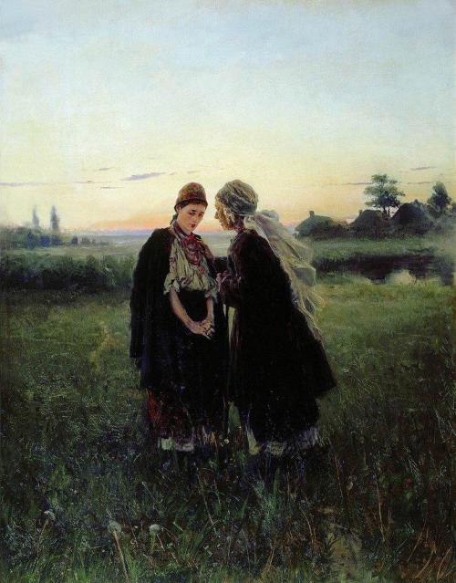 Mother and daughter, 1886, Vladimir Makovsky