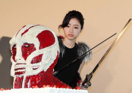The partial cast of the Shingeki no Kyojin live action films and the Attack on Titan:
