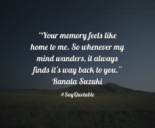 Free Ranata Suzuki - Your memory feels like home to me. So