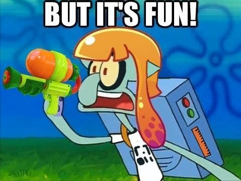 professorsugoi:  Person: Playing a shooter by Nintendo? That is the most childish thing I have ever heard of.  Me:  you can really feel dem sony/microsoft babies hurting