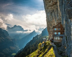 myidealhome:   [travel tuesday] stunning Aescher Hotel in Switzerland     