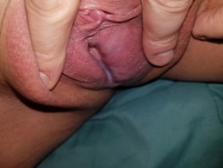 thefeistymilf:  After 4 hours on cam, cuming while my pussy was plugged; i could feel how wet I was so I checked it out. I even made a litrle video,  hmu on kik to see it. - feistymilf  Havent seen my pussy this wet in a very long time.  🎁Surprise