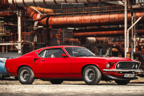 red 1969 Ford Mustang Fastback by AmericanMuscle