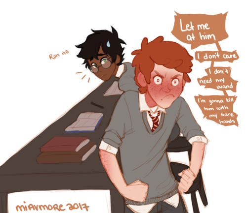 miavmore:mmm okay ron in the chamber of secrets being really worried about hermione and ready to fig