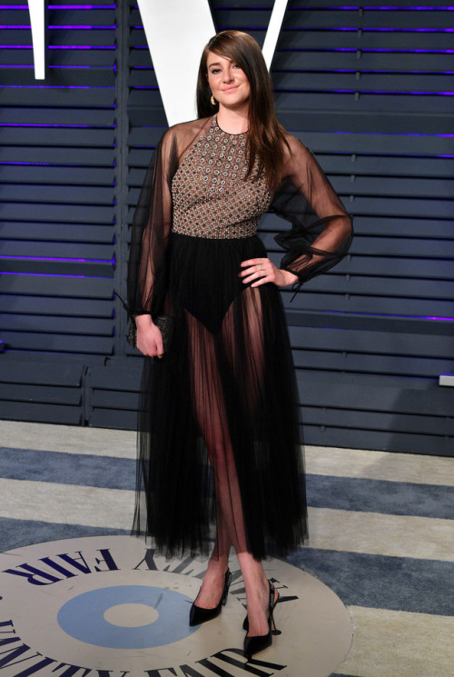 thefashioncomplex:Shailene Woodley wears Christian Dior at the Vanity Fair Oscar Party in Beverly Hi