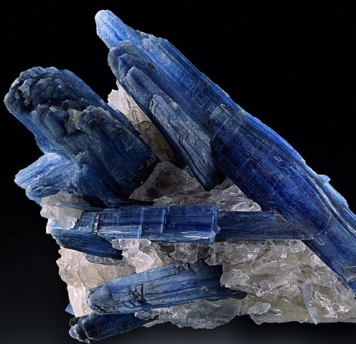 Kyanite in Rock Crystal - Barra do Salinas, Minas Gerais, Brazil