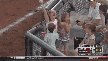 buzzfeedsports:  Never get in the way of a little girl and her foul ball [via]