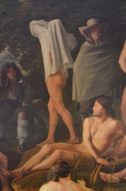 Michael Sweerts. Hommes se baignant (détail). Musée des Beaux-arts. Strasbourg
