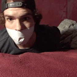 gaytapelover:  Duct Tape Gagged Duct Tape