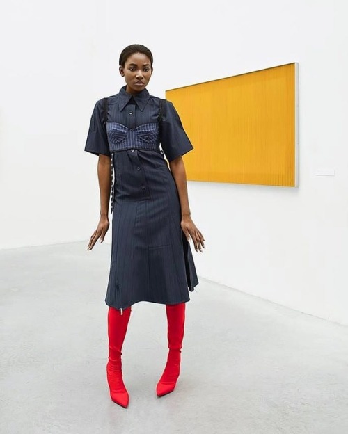 utterly surrendered to the onrush of new places and unmapped looks  @osiugonoh at the Museum of Mode