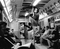  Harry Benson, R. Crumb On The Subway, New York City, 1968 