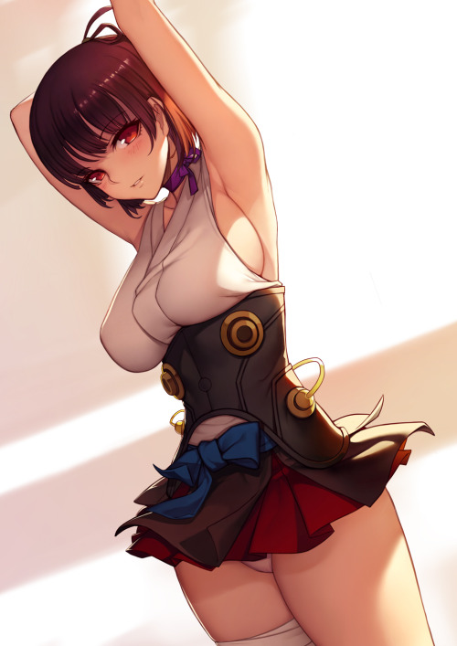 anime-ecchi-25:  #art #anime #ero #ecchi #ass #legs #pantie #body #big #boobs #oppai #tits #kabaneri of the iron fortress #mumei