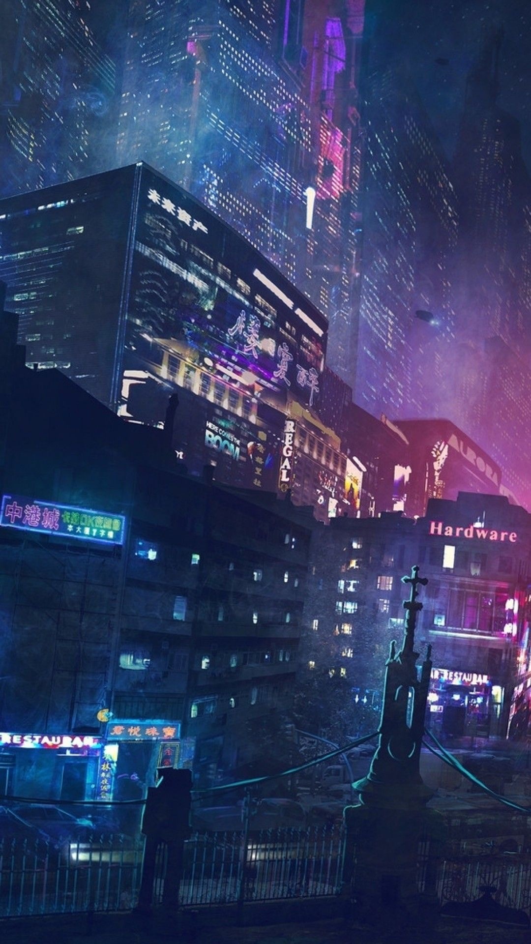 Pinterest  Cyberpunk city, Neon backgrounds, Desktop wallpaper art