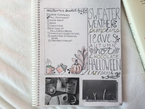 studibliss:2:29pm//With October just starting I decided to create an autumn bucket-list! I just adde