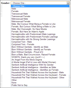 mothernatureisamisogynist:  Finally, a list that 5% of Tumblr are satisfied with.  SGHUGHWUHGFUFUUUUUUUUUUUUUUUUU!!!!!!!! YOU FORGOT CONJOINED TWINS WITH ONE MALE AND ONE FEMALE! AND WHAT ABOUT THE VARIOUS COMBINATIONS OF CONJOINED TRIPLETS AND QUADRUPLET
