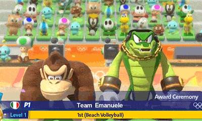 sonichedgeblog:Unique special team animations when Mario & Sonic characters team up in Olympics 