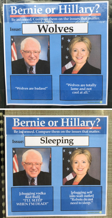 Porn obviousplant:  Bernie or Hillary? Left on photos