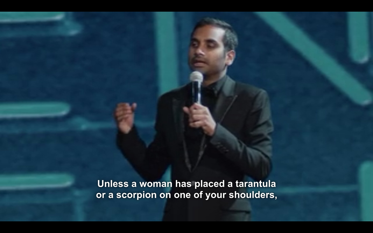 Aziz Ansari - Madison Square GardenOn street harassmentOn street harassment pt. 2On