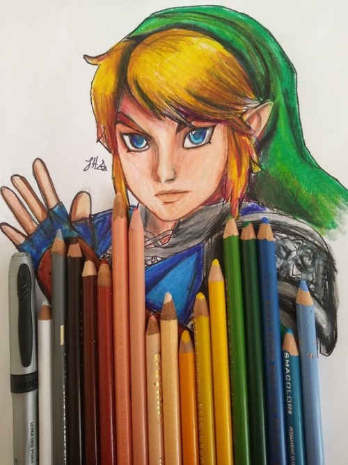 xxbvbfallenangelxx:i drew hyrule warriors Link! i added in some proof pictures as well re blogging t