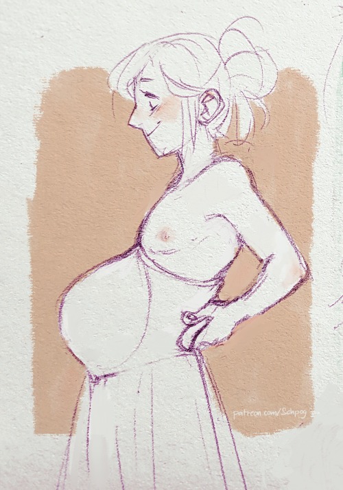 sapphicbump: Due to popular demand: More of my OC Charlie! My depiction of tfpreg. She’s still