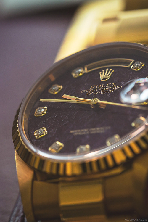 watchanish:  Rolex Oyster Perpetual Day-Date.More of our footage at WatchAnish.com.