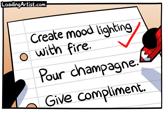 loadingartist:  the art of seductionoh, and I’m 🔴LIVE drawing the next comic