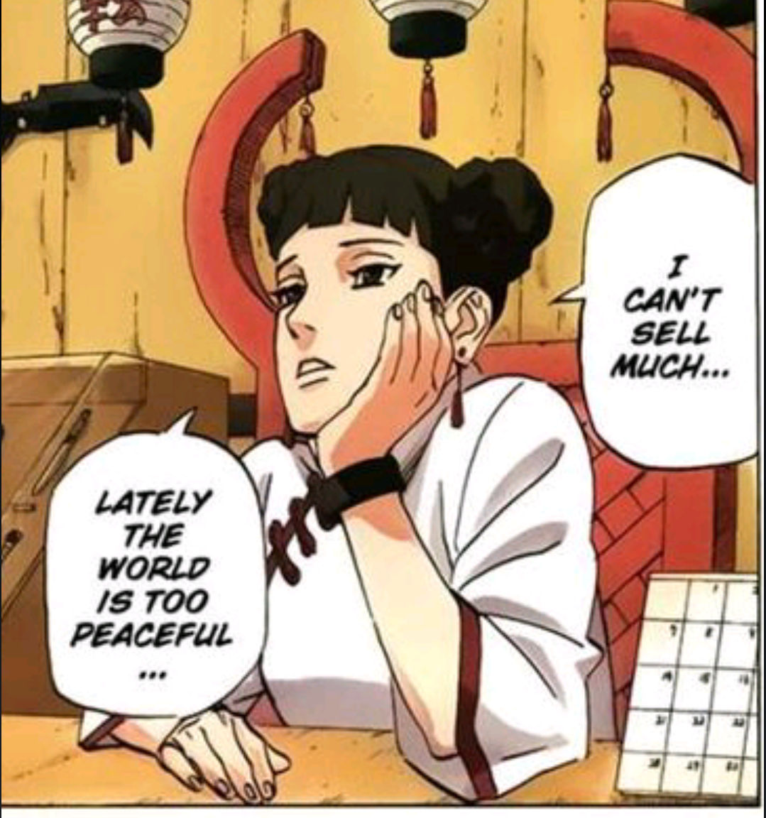 kunokunoichi:  TENTEN’S GONNA START A WAR JUST SO SHE CAN SELL SOME WEAPONS NOW