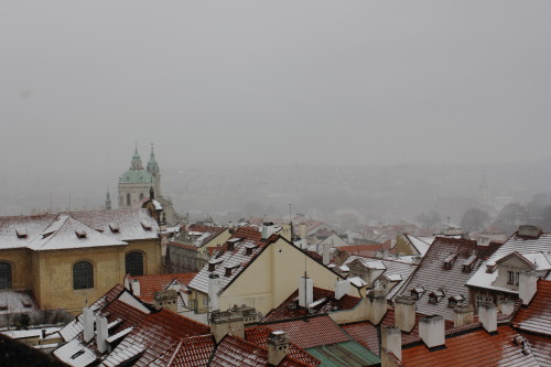 moonfuls: A snowy day in Prague