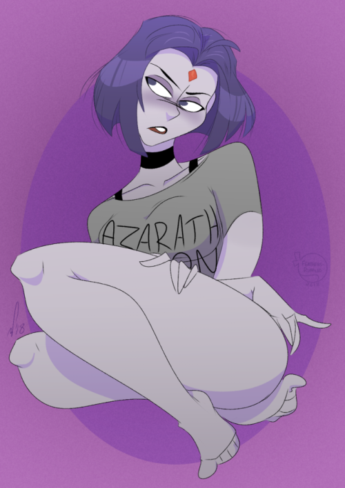 feathers-ruffled: Someone posted a hella rad Raven art in discord and got me the urge to draw her again myself, modeled after my fav cosplay of all time. <3 <3 <3