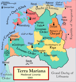 Mapsontheweb:  Latvia And Estonia In 1260.
