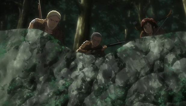 hitsuzenn:  Connie: That boar is really big Sasha: Yea, probably belongs in the colossal