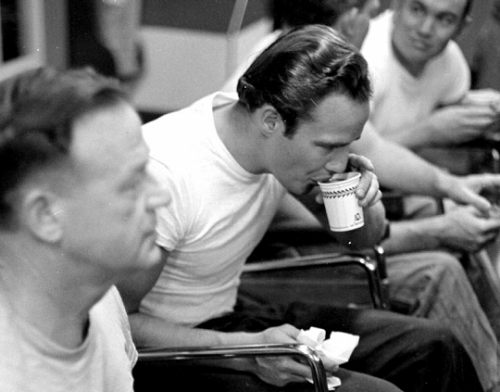 thelittlefreakazoidthatcould:Marlon Brando photographed by Edward Clark, on the set of The Men, 1949