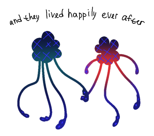 My OCs Who Don't Have Names Yet (I Call Them Just "rotten Friends" Or "Green And Red")