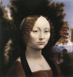 leonardodavinci-art:    Portrait of Ginevra Benci, 1474 Leonardo da Vinci   
