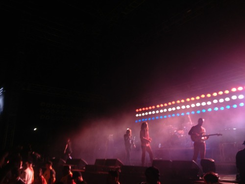 tempels:The Strokes exiting the stage after playing their legendary performance at FYF. The energy i