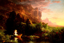 Nigra-Lux:  Cole, Thomas (B. 1801, Bolton-Le-Moor, D. 1848, Catskill) The Voyage