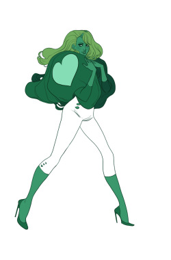 margueritesauvage:  Green Girl #illustration