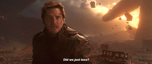 comicbookfilms:“Never seen our Avengers really lose, and they lost, and it’s quite emotional to see 