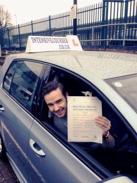 direct-news:  Liam passed his driver’s test today! (31/01/14) 