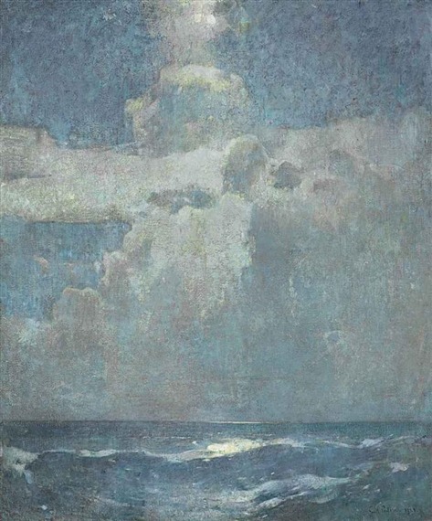 blastedheath:   Emil Carlsen (American, 1853-1932), Moonlight, 1928. Oil on canvas,