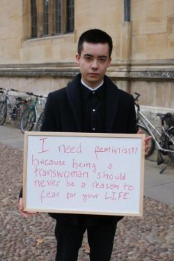 tattooed-yogi:  More photos from the OUSU Women’s “I Need Feminism Because…” campaign in Oxford. 