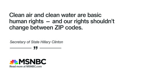 msnbc:Flint is not alone, Hillary Clinton writes in MSNBC op-ed  “There are a lot more Flints out th