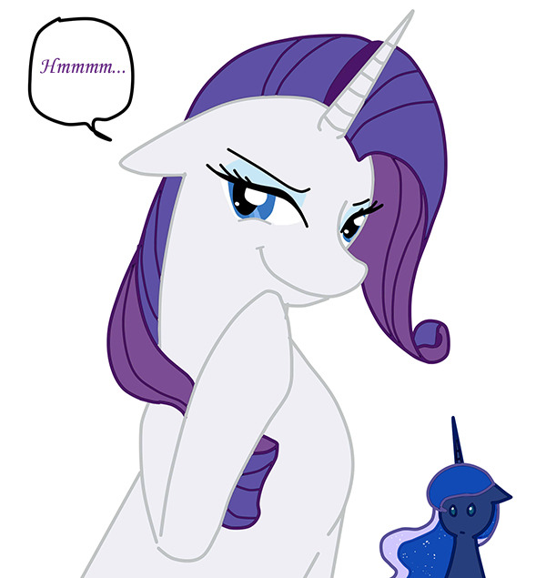ask-luna-and-rarity:  Look what you’ve done….  X3 Kekeke~